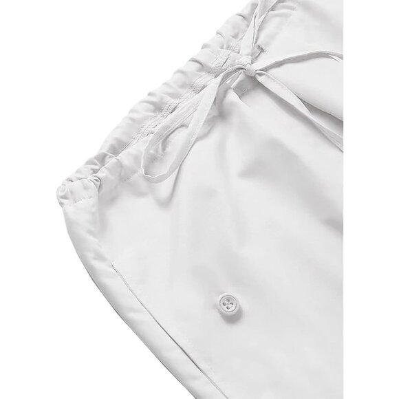 Stylish Women's Parachute Pants - Elastic Waist & Drawstring, Casual Hiking - Picture 7 of 7